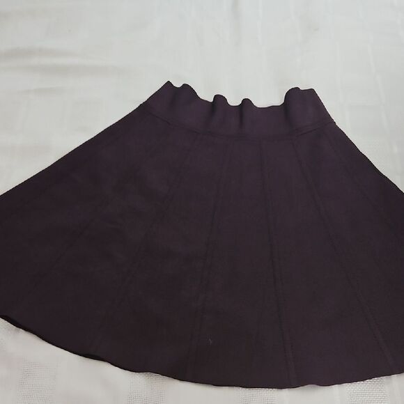 Wilfred Deep Purple Pleated A-Line Mini Skirt - Picture 13 of 16
